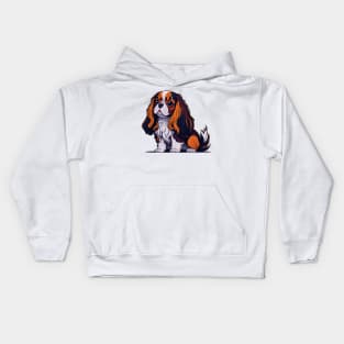 Cavalier King Charles Spaniel Portrait Kids Hoodie